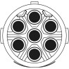 Isolant femelle 7 pôles