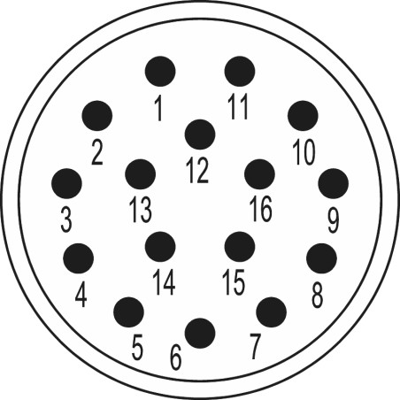 Isolant femelle 16 pôles