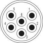 Isolant mâle 6 pôles